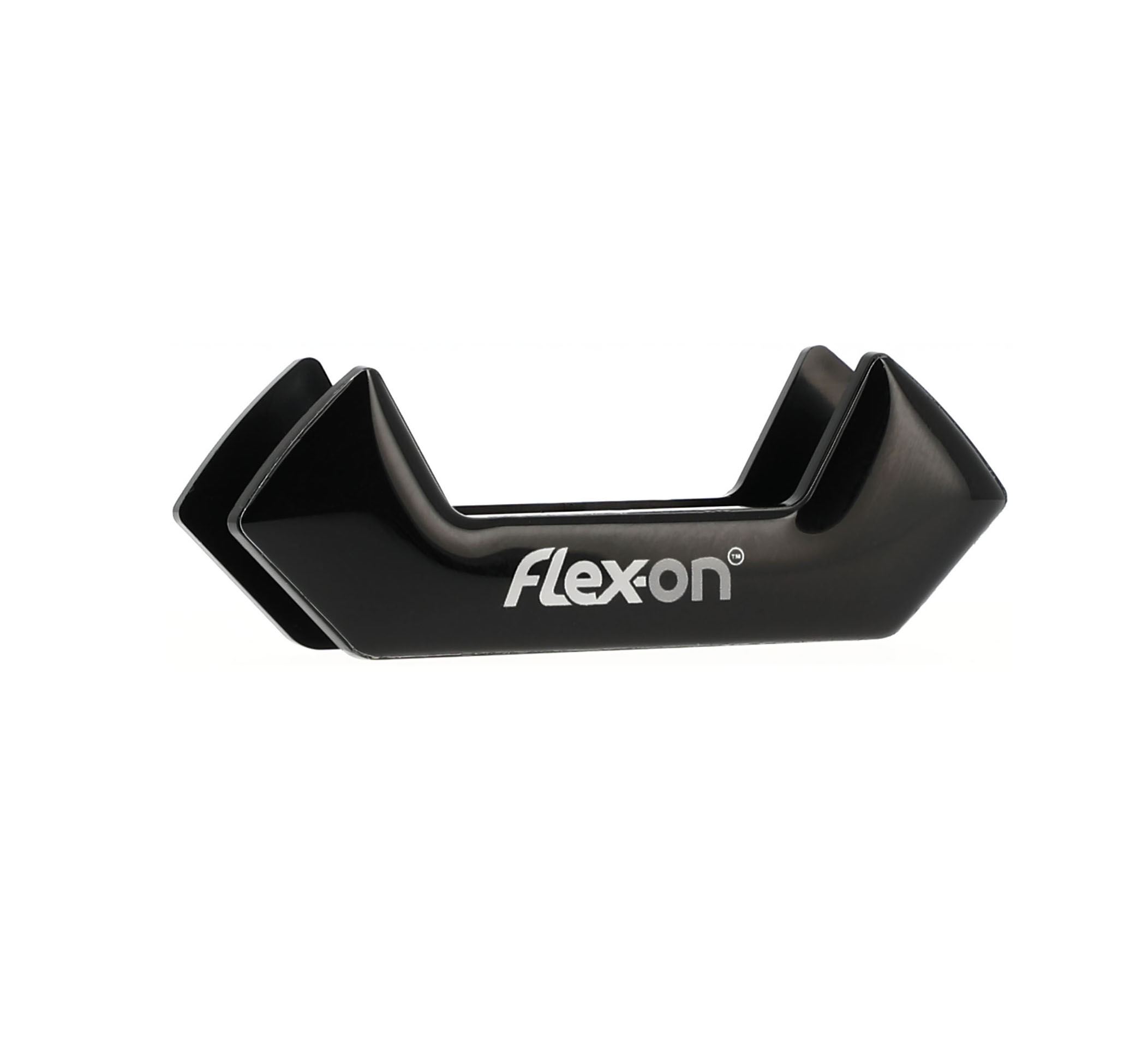 Aimant interchangeable noir avec las lettres blanc et gris pour Étriers safe-on - Flex-On