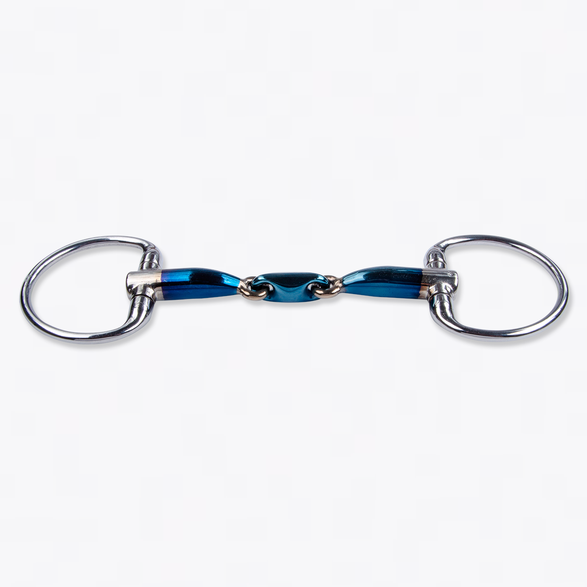 Mors de filet d'olive 3 pièces pour cheval (eliptical) Sweet Iron Eggbutt - Trust