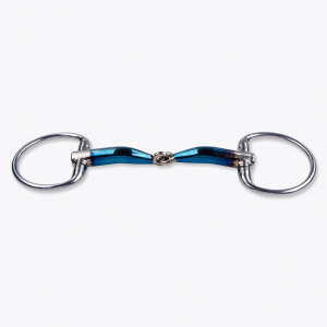 Olive snaffle 2 pieces for horse (jointed) Sweet Iron eggbutt - Trust