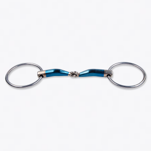 Mors de filet à anneaux 2 pièces pour cheval (jointed) Sweet Iron Loose Ring - Trust