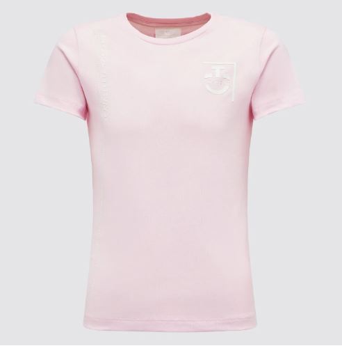 Light pink short-sleeved t-shirt for girls Academy - Cavalleria Toscana