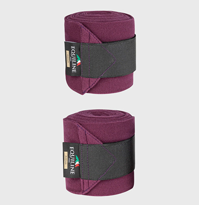 Lot de 2 bandes polaires de travail violettes pour cheval Necus - Equiline