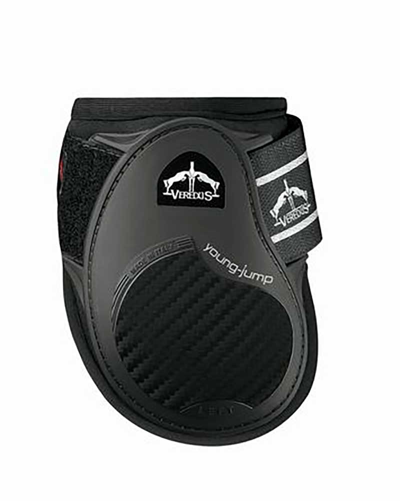 Black rear fetlock boots for young horses Young Jump - Veredus