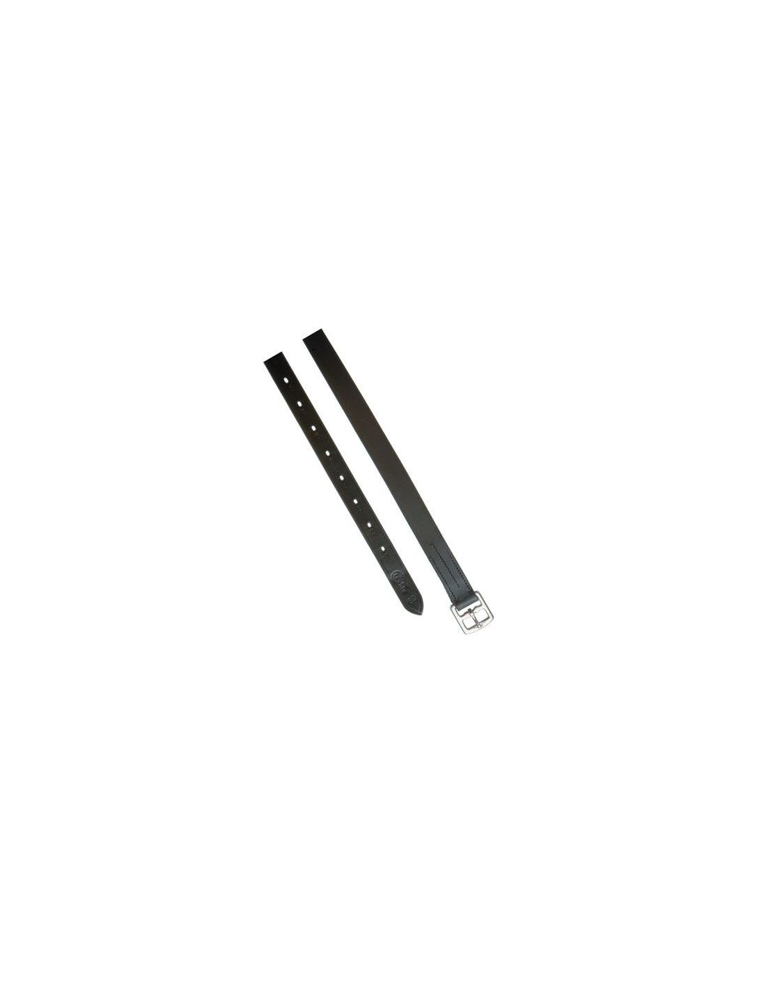 Black Leather Stirrup Leathers (25x150 cm) - Lexhis
