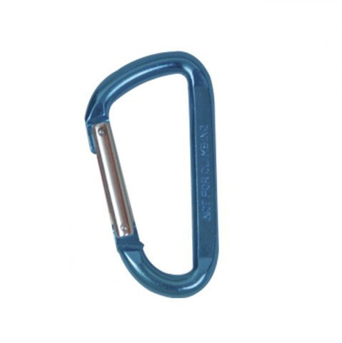 Mosquetón bombero de aluminio color azul - Zaldi
