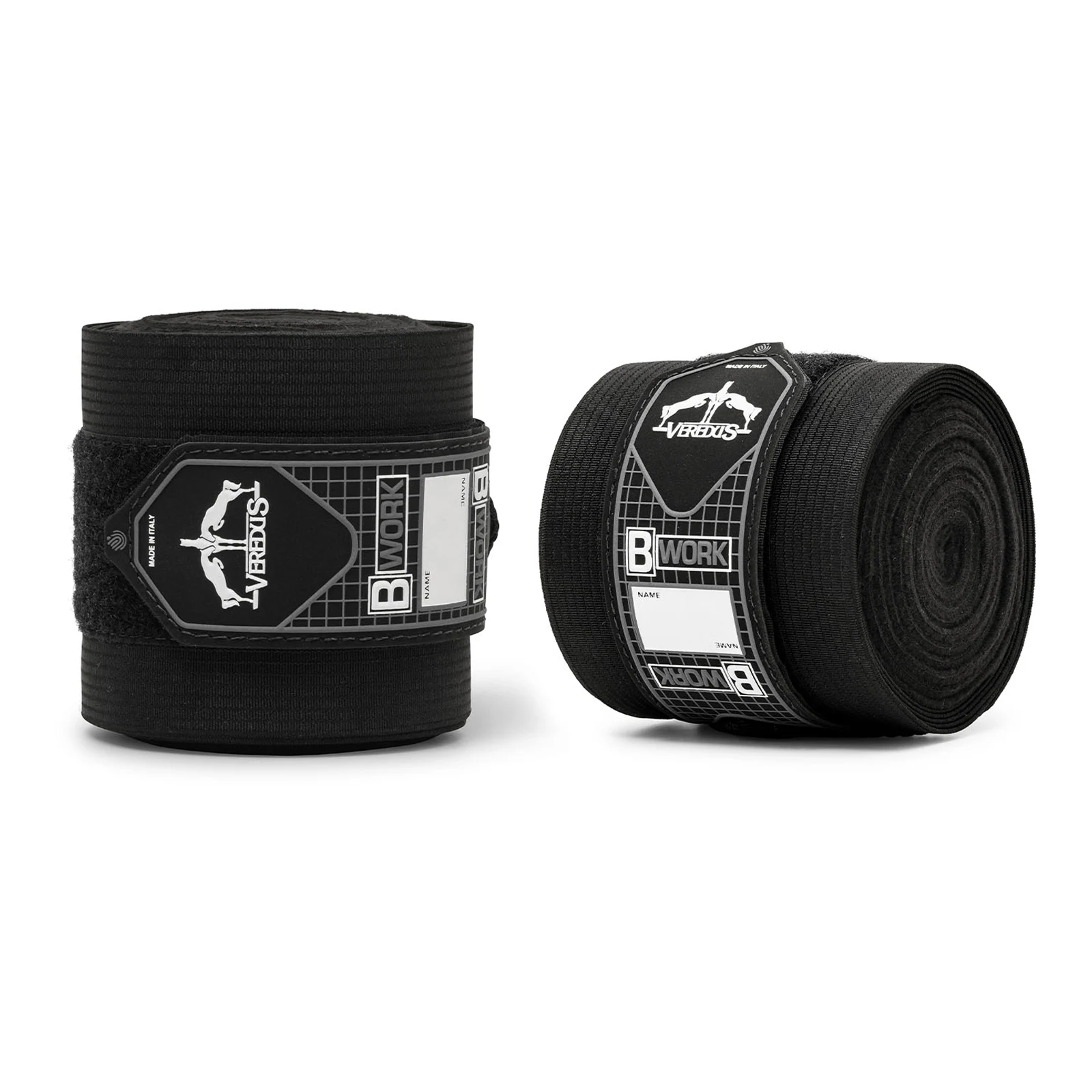 Black fleece and elastic work bandages 330 cm B-Work - Veredus