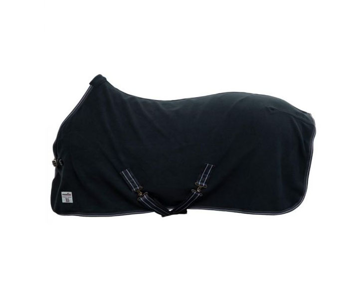 Manta azul marino polar con cinchuelos  modelo Fleece XS (260gr) para pony - Premiere