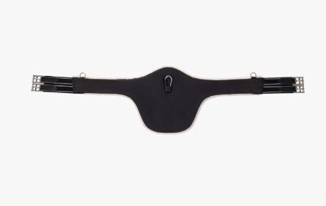 Protective Belly Girth with Removable Fleece in Black - QHP