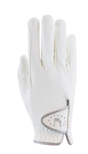 Gants d'équitation blanc respirants SAMORIN - Roeckl