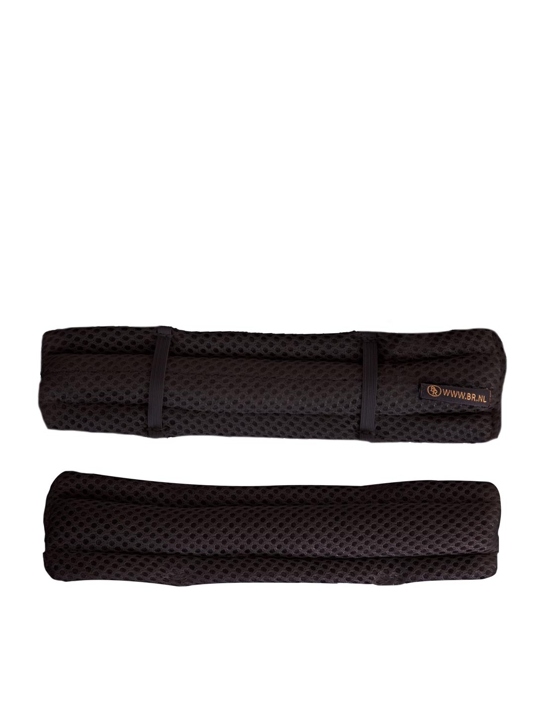 Black polyester chain protector with elastics 20 x 5 cm (length x width) - BR