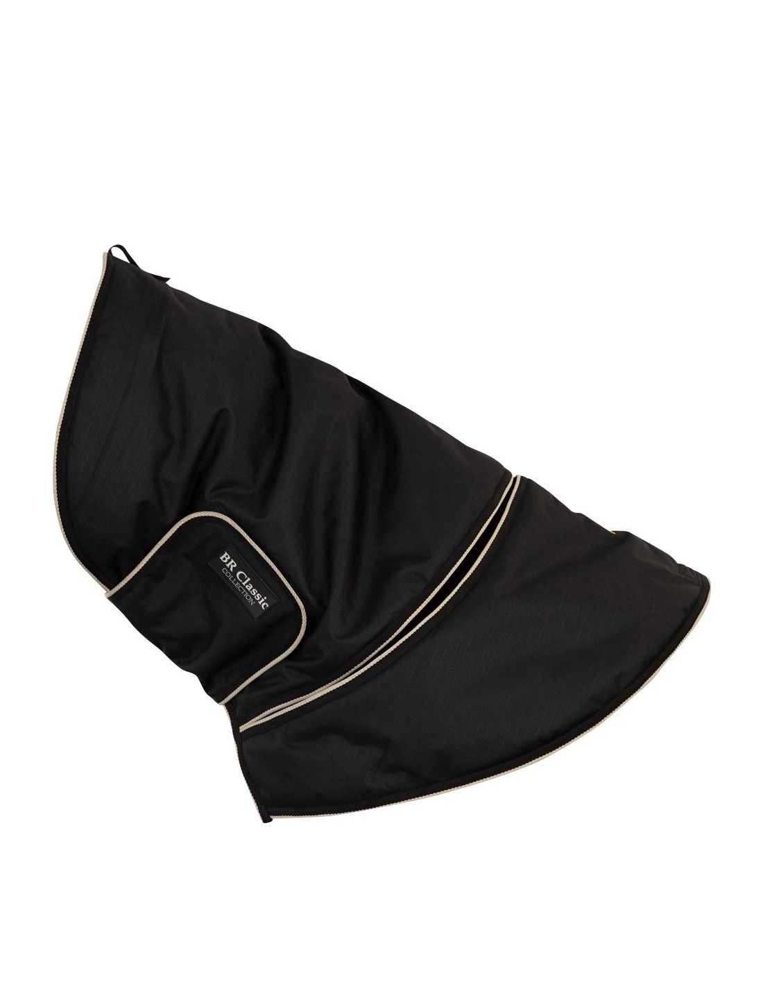 Col de couverture noir pour cheval - BR