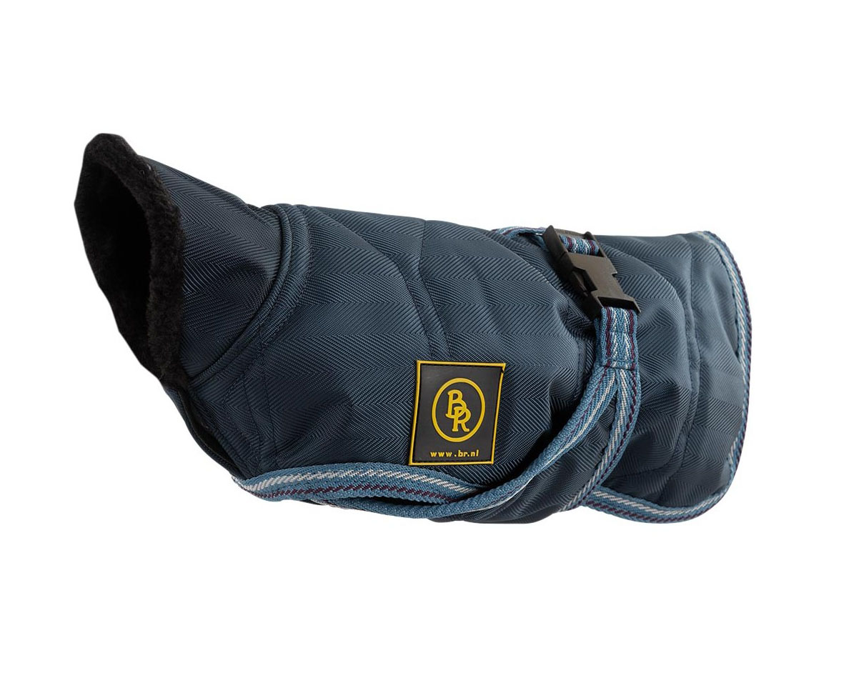 Couverture bleu marine d'hiver pour chien - BR
