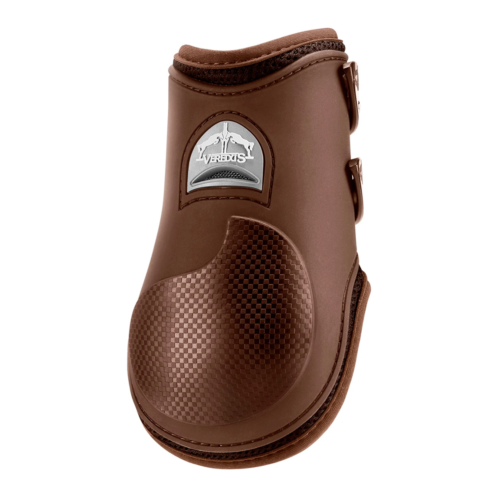 Brown rear fetlock jumping boots Carbon Gel - Veredus