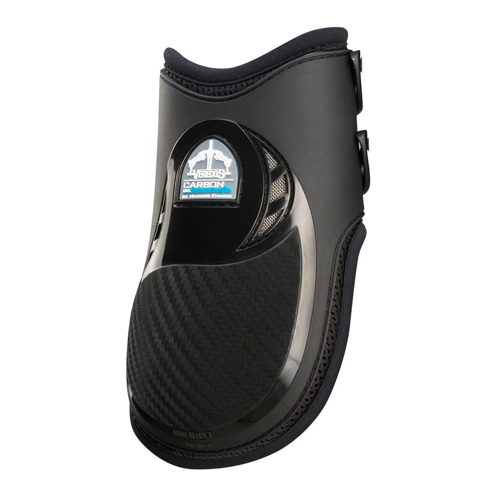 Black rear fetlock jumping boots Carbon Gel Vento - Veredus