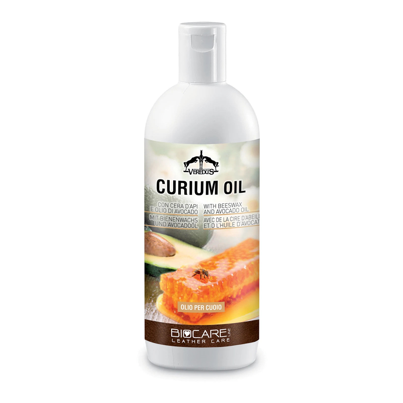 Huile pour cuir à la cire d'abeille Curium Oil 500 ml - Veredus