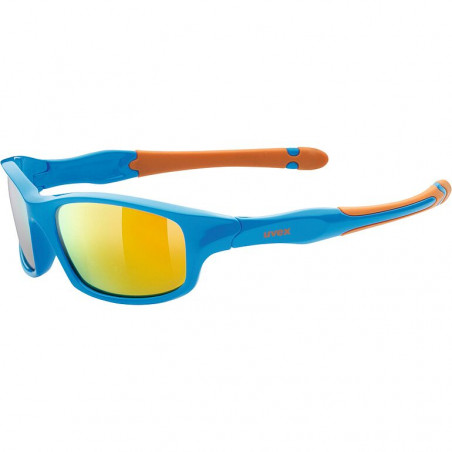 Lunettes de soleil sport bleus et orange pour garçon 507 - UVEX