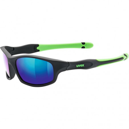 Black and green sports sunglasses for boys 507 - UVEX