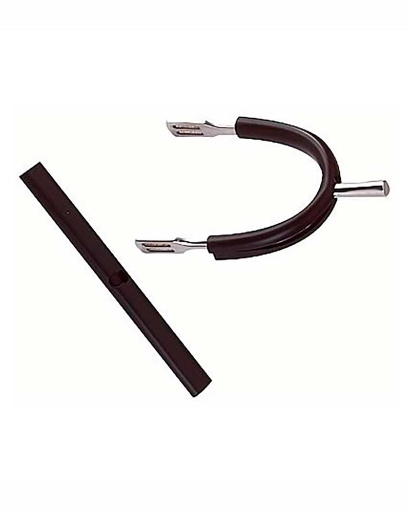 Pack de 2 embouts caoutchouc noir pour éperons