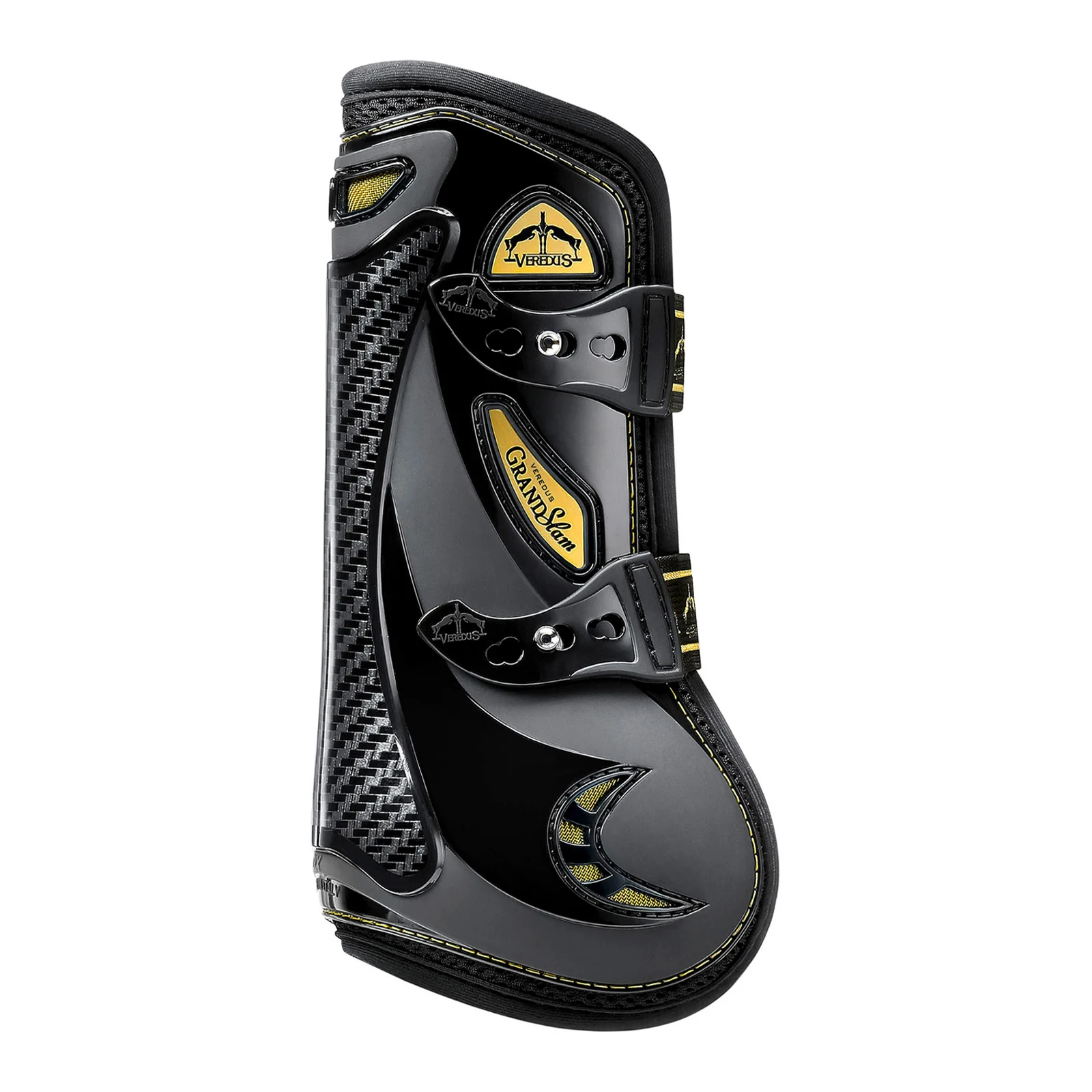 Black front tendon jumping boots Grand Slam Carbon Gel - Veredus