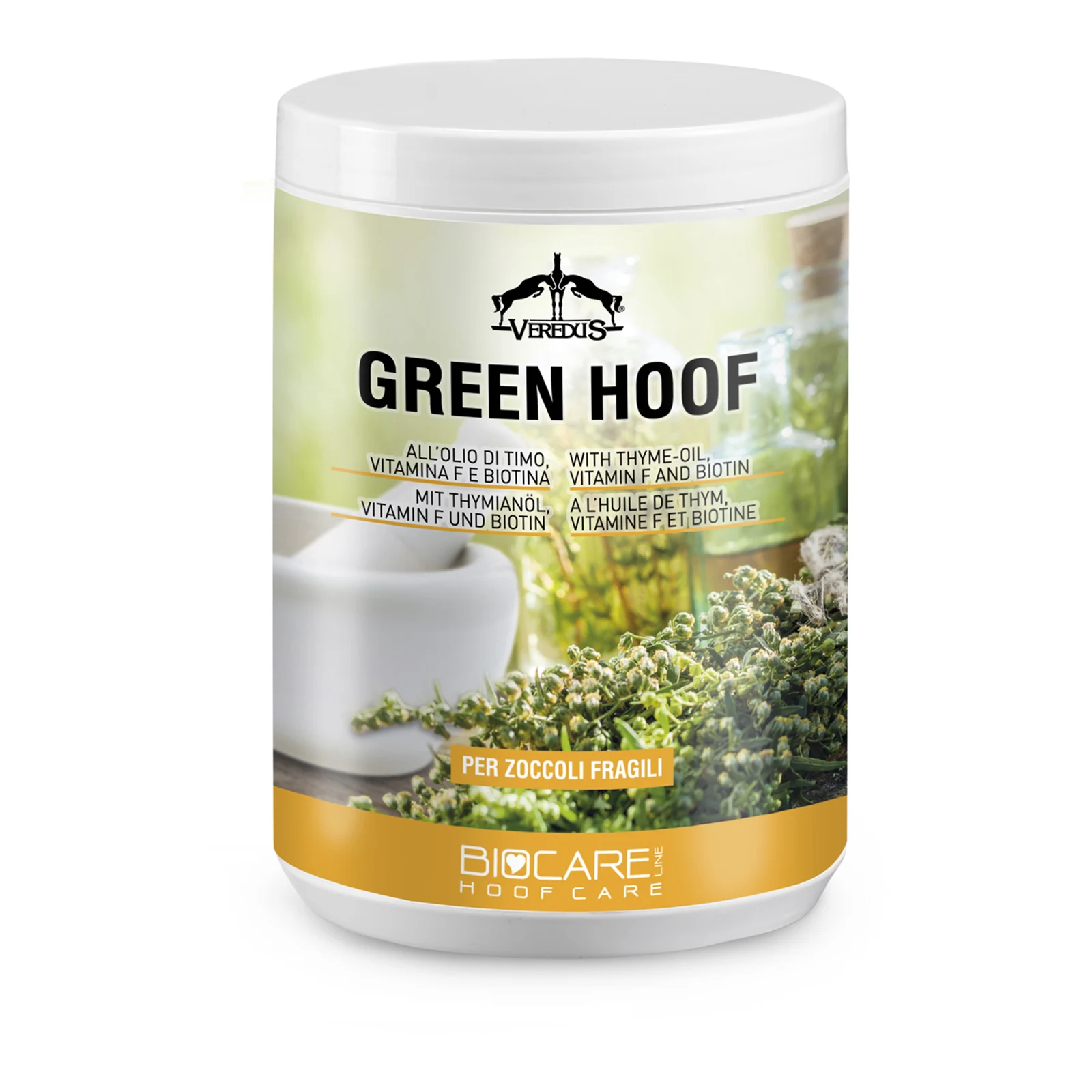 Pomada para cascos con aceite de tomillo y biotina Green Hoof 1000 ml - Veredus