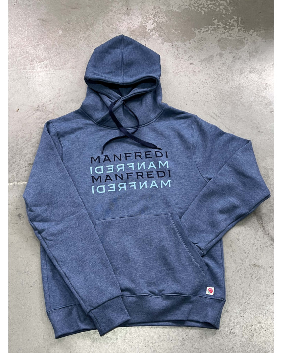 Sweat à capuche bleu clair pour homme - Manfredi