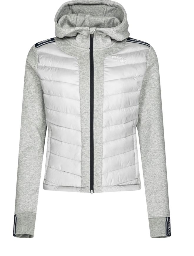 Gray padded front jacket for women KLginny - Kingsland