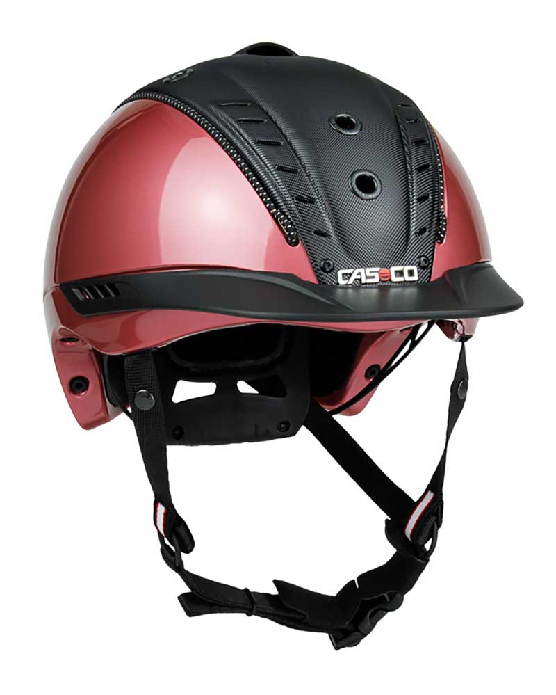 Shiny Pink and Black Horse Riding Helmet – Mistrall 2 Edition - Casco