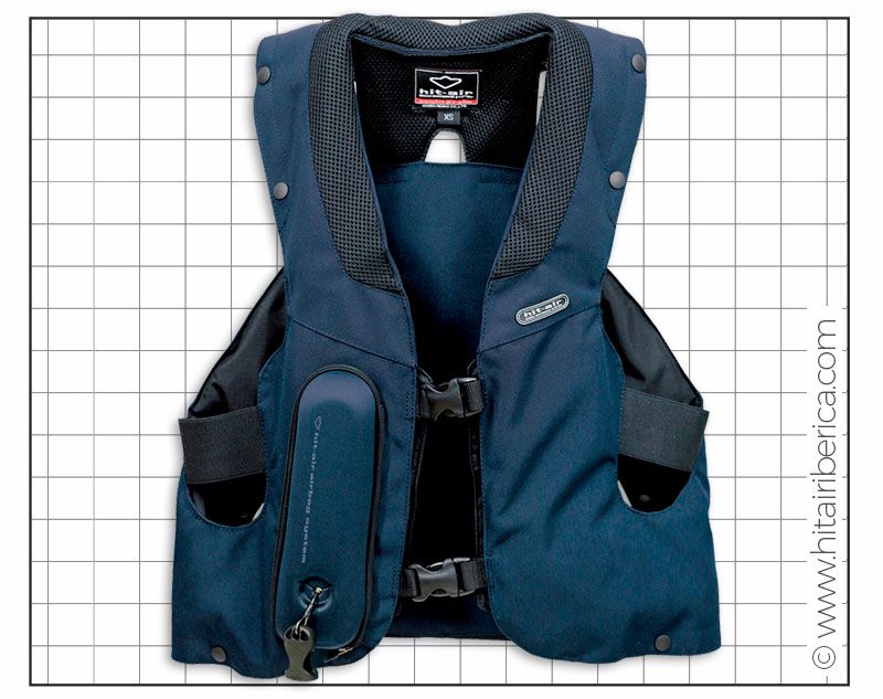 Gilet airbag de protection bleu marine - MLV2H - Hit-Air