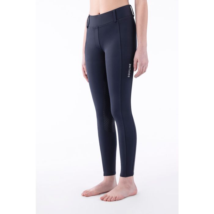Legging d'équitation bleu marine junior - Equiline