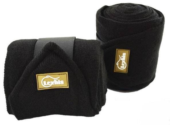 Lot de 2 Bandes de repos noir (3 metros x 10 cm )pour poney ou cheval - Lexhis