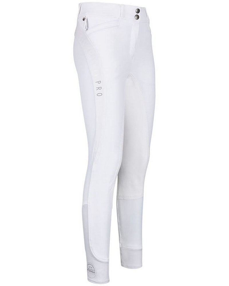 Pantalons blanc à fond intégral en cuir pour femme - Odeon Pro - HV Polo