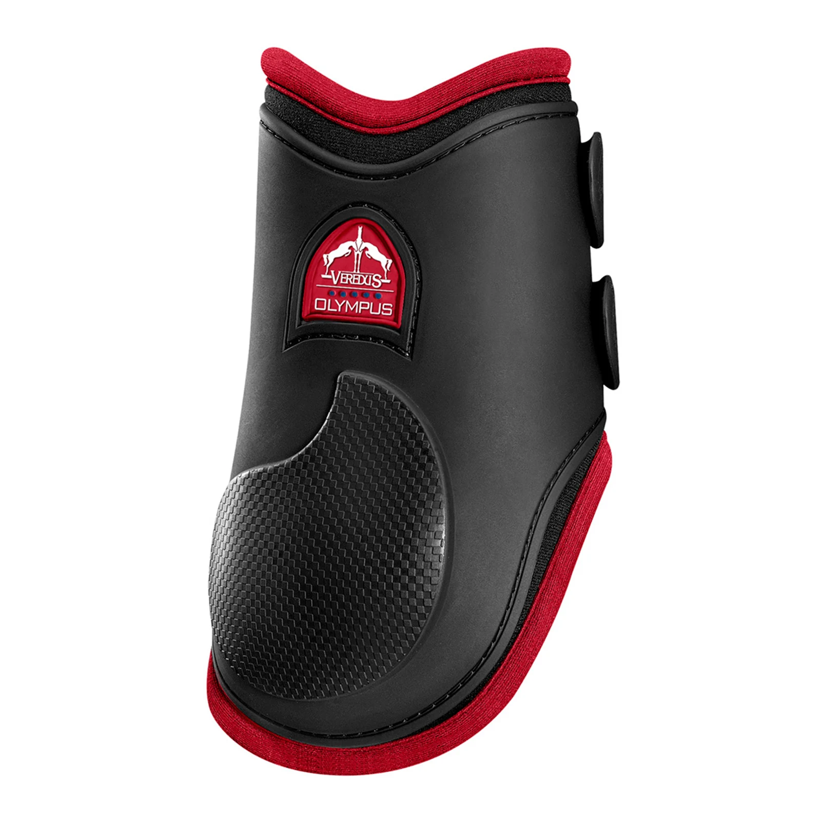 Black and red rear fetlock jumping boots Olympus - Veredus