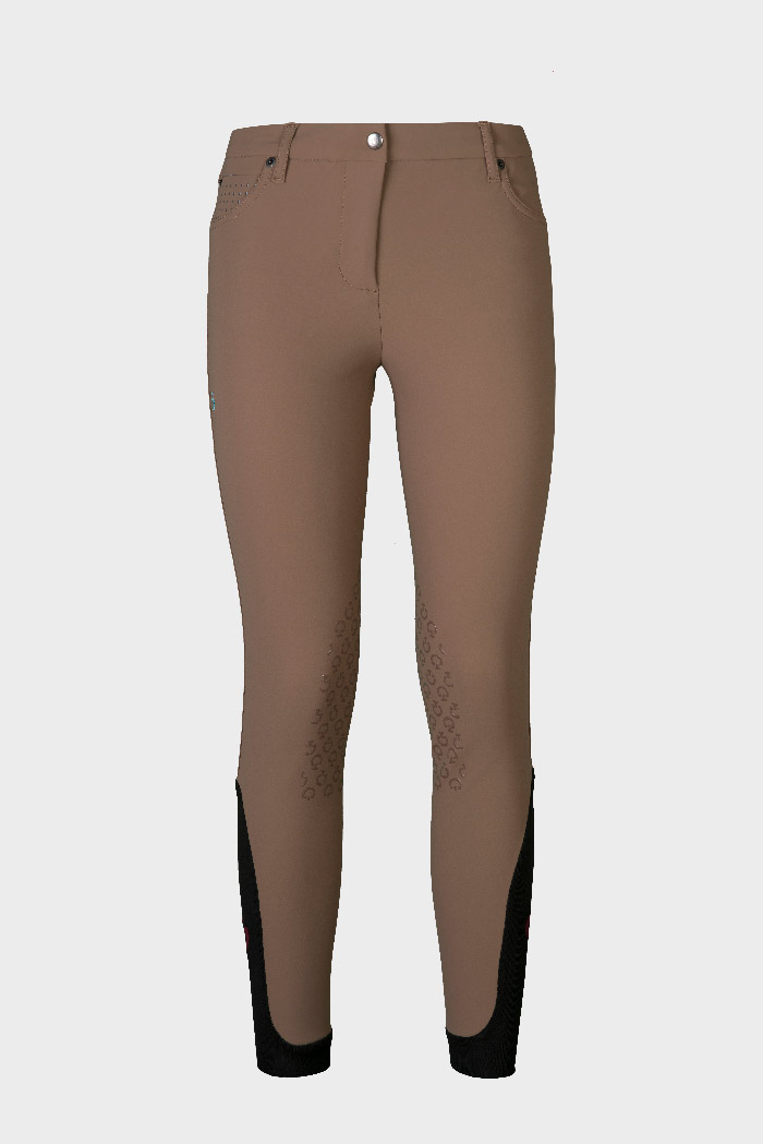 Brown horse riding pants (knee grip) for woman - Cavalleria Toscana
