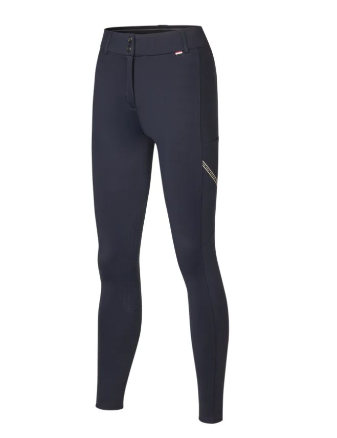 Navy blue riding breeches (knee grip) with side pocket for women – KLKaya - Kingsland