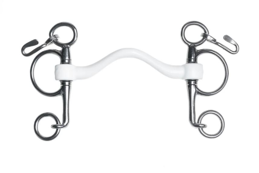Mors Pelham avec gourmette pour cheval (port medium) 15mm Inno Sense Pelham - Trust