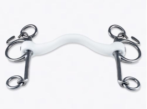 Mors Pelham avec gourmette pour cheval (port medium) 20mm Inno Sense Pelham - Trust