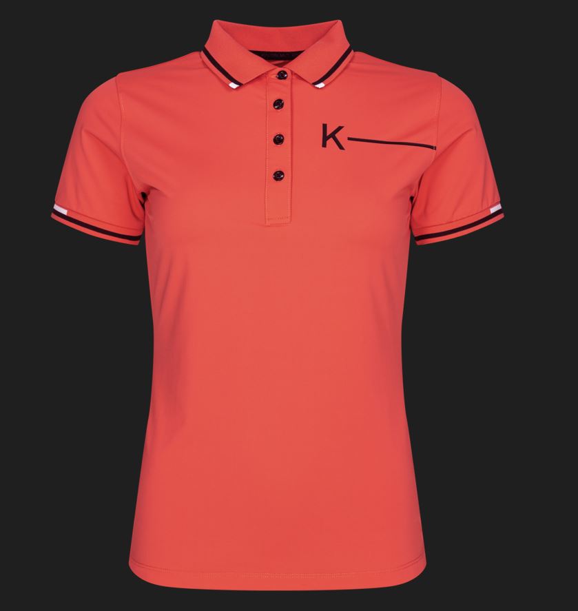 Polo à manches courtes corail pour femme KLgreta - Kingsland