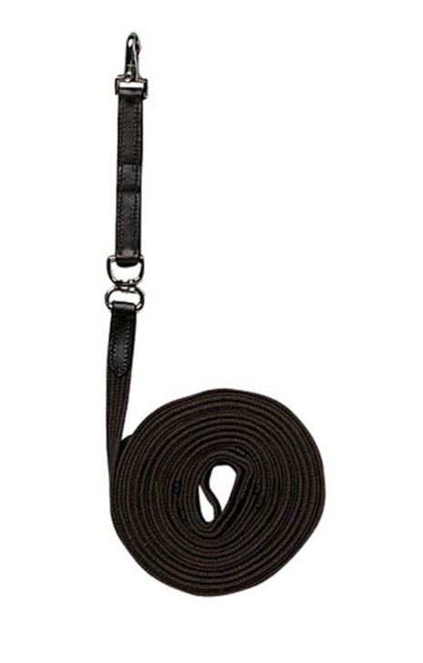 Black lunge line with swivel (8m) – Hispano Hípica