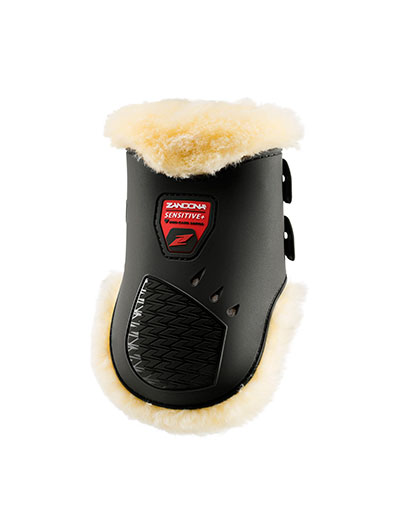 Pack of 2 black rear protectors for jumping model carbon air techno fur tendon - Zandona