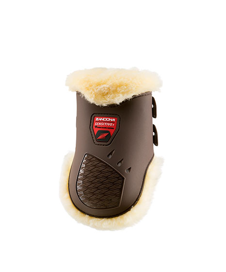 Pack of 2 brown rear protectors for jumping model carbon air techno fur tendon - Zandona