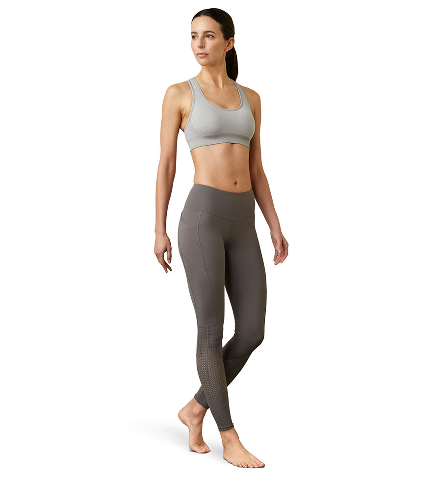 Gray horse riding tights (grip culera) for women EOS - Ariat