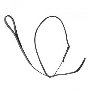 English black leather gamarra for horses - Hispano Hípica