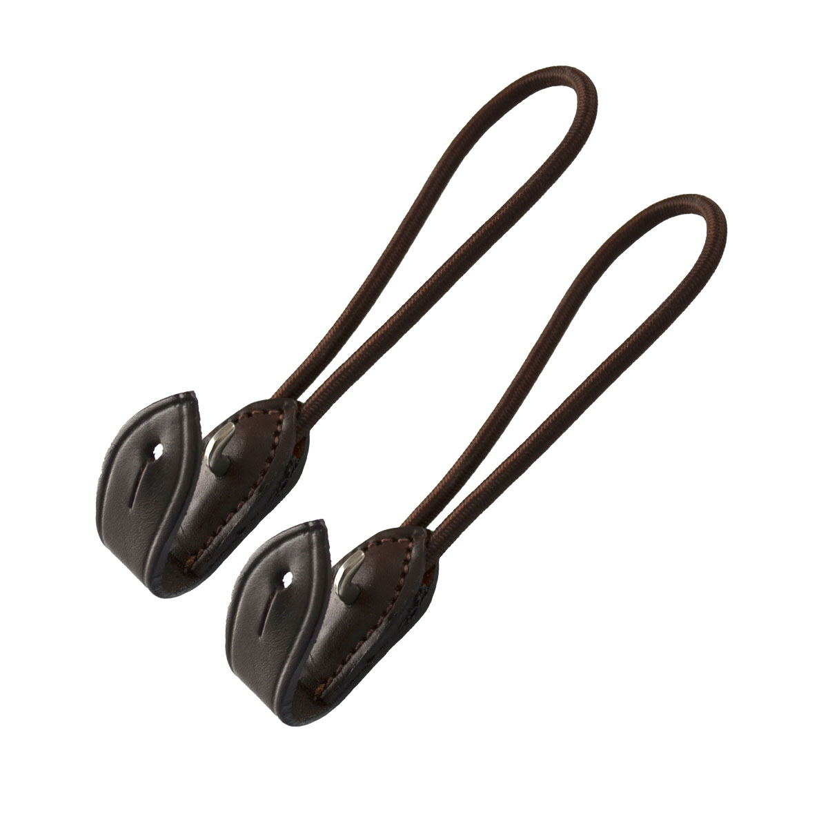 Par de correas marrones de nylon y cuero para puente Pelham - Lexhis