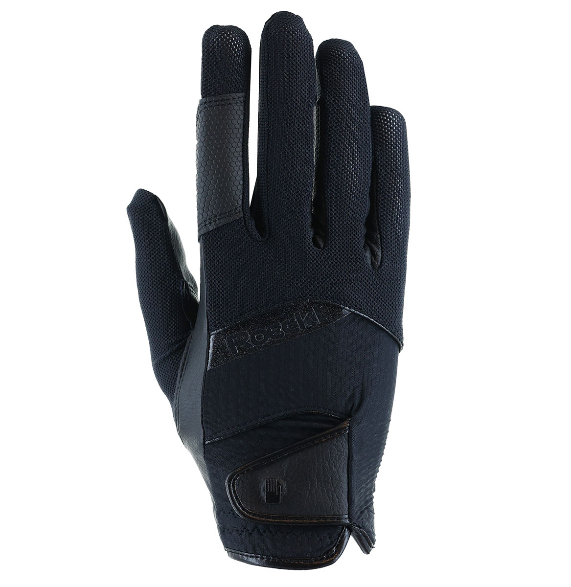 Gants d'équitation noir respirants MILLERO - Roeckl