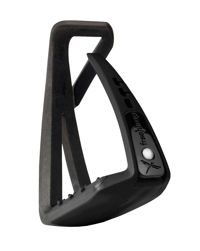 Étriers junior noirs Soft'up lite - Freejump