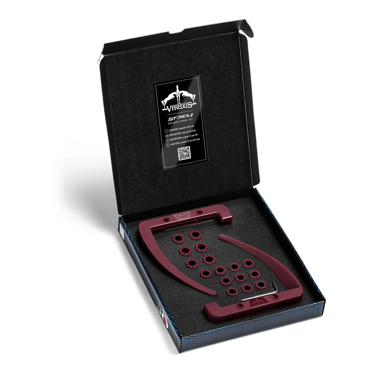 Bordeaux spare kit for Steel1 stirrups - Veredus