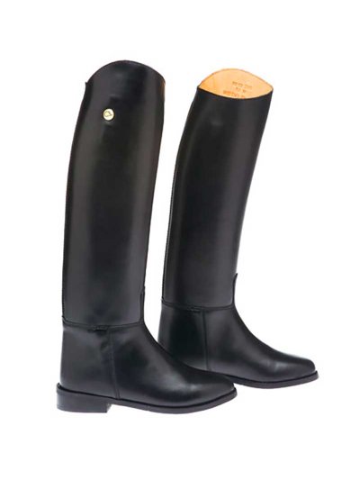 Botas clásicas negras de piel para montar a caballo Lisa - Lexhis