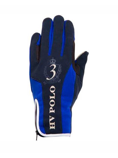 Guantes de invierno con grip azules Logan - HV Polo
