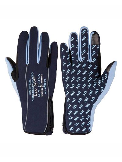 Guantes de invierno con grip azules Ashville - HV Polo