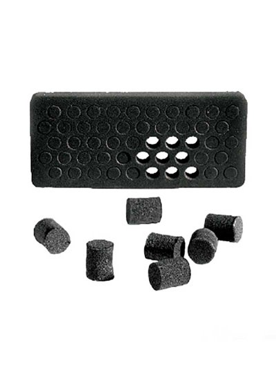 Placa de 50 tapones mustad de goma espuma para agujero de ramplón